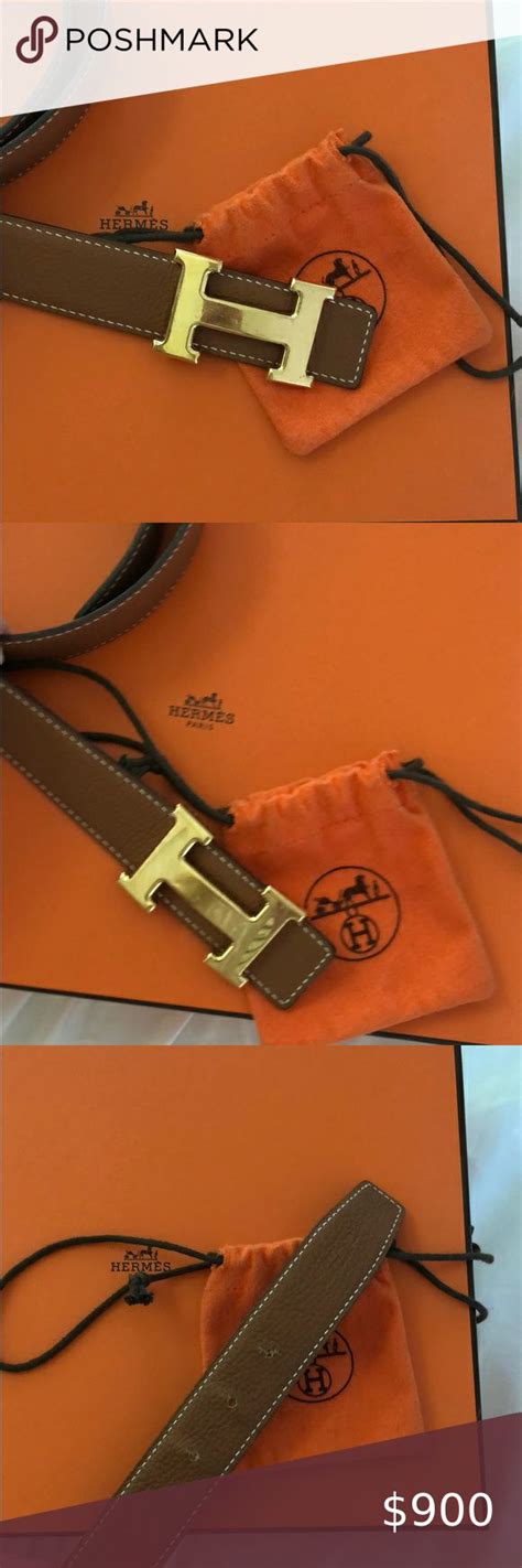 authentic brown black hermes belt with dust bag|Hermes dust bag quality.